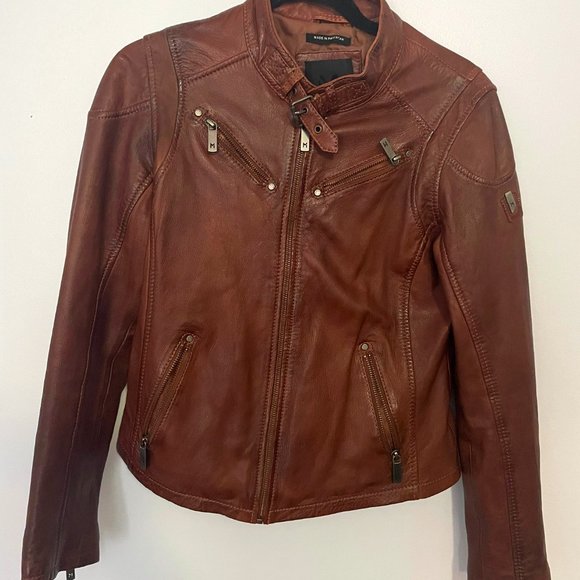 Mauritius Brown Leather Jacket Medium - Picture 1 of 4